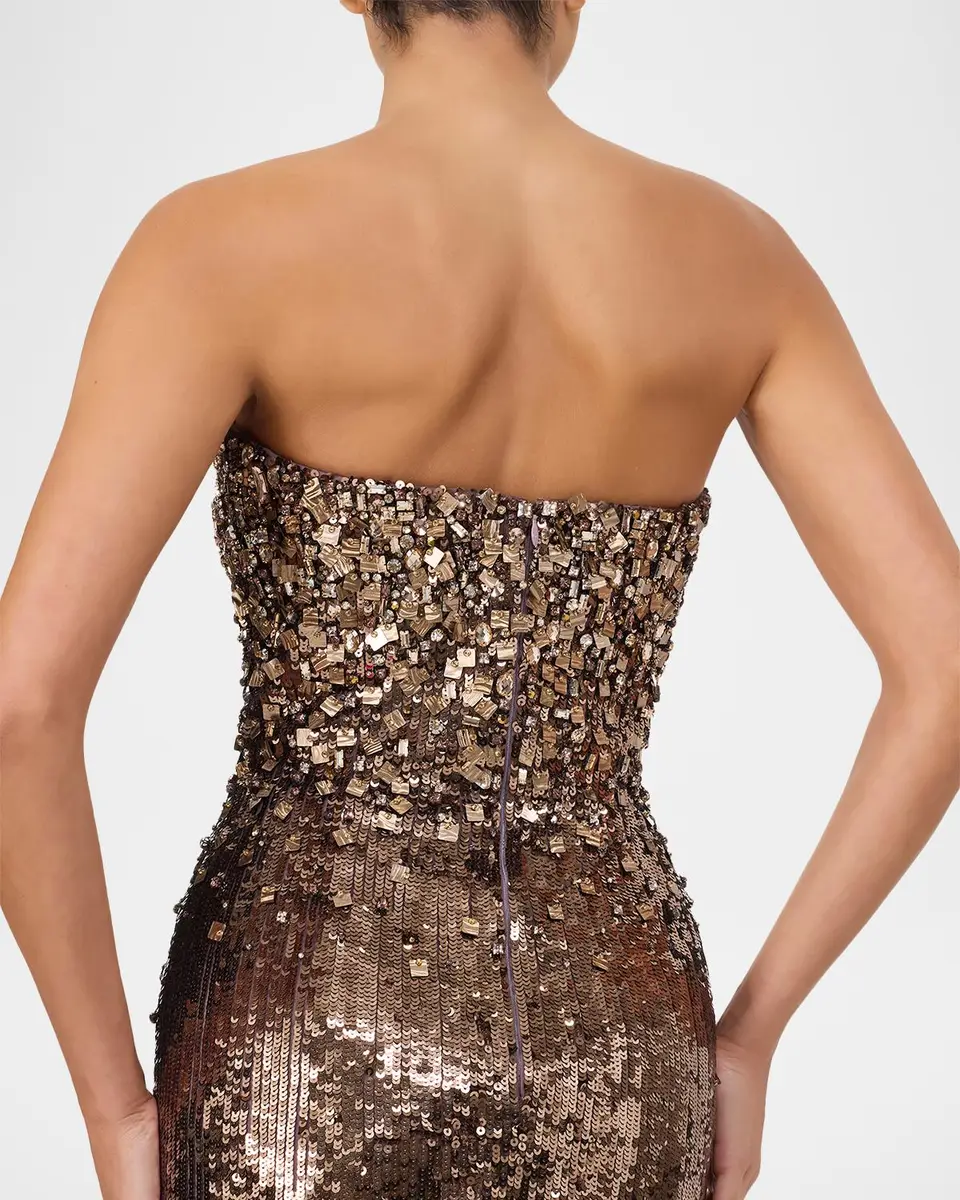 Jenny Packham Rey Strapless Embellished Column Gown | Thumbnail 5 Jenny Packham Rey Strapless Embellished Column Gown | Thumbnail 5