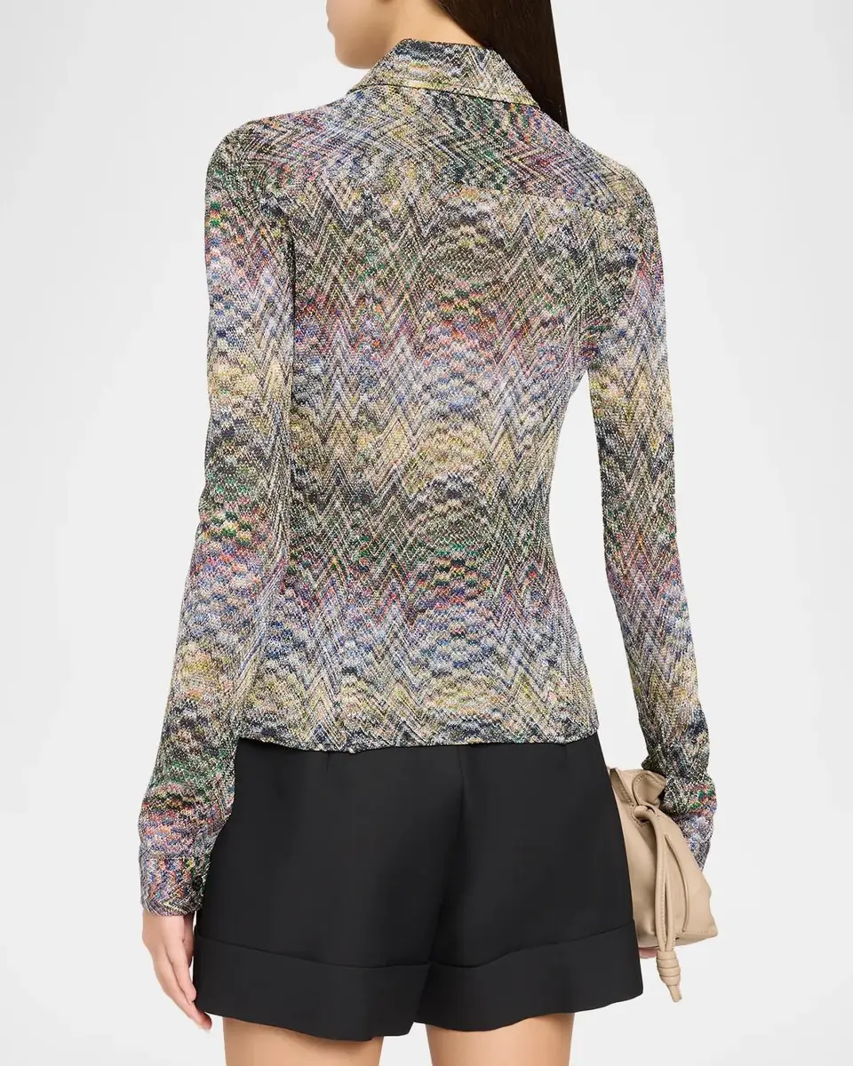 Missoni Zigzag Button-Front Shirt | Thumbnail 3 Missoni Zigzag Button-Front Shirt | Thumbnail 3