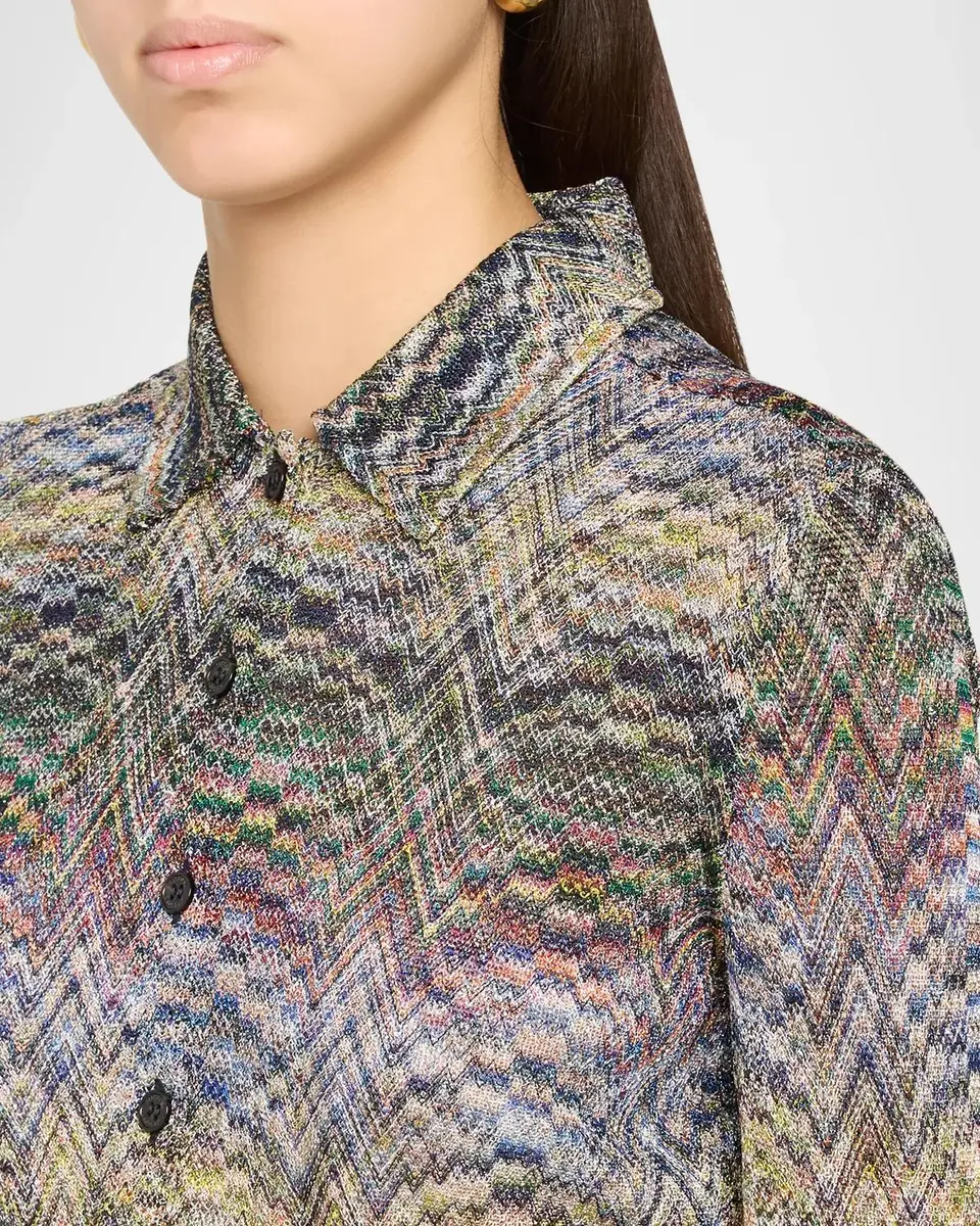 Missoni Zigzag Button-Front Shirt | Thumbnail 5 Missoni Zigzag Button-Front Shirt | Thumbnail 5