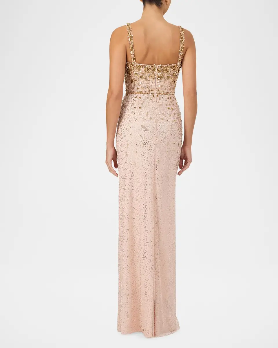 Jenny Packham Solstice Degrade Embellished Sleeveless Column Gown | Thumbnail 3 Jenny Packham Solstice Degrade Embellished Sleeveless Column Gown | Thumbnail 3