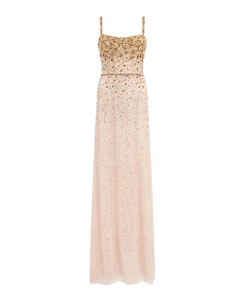Solstice Degrade Embellished Sleeveless Column Gown Solstice Degrade Embellished Sleeveless Column Gown