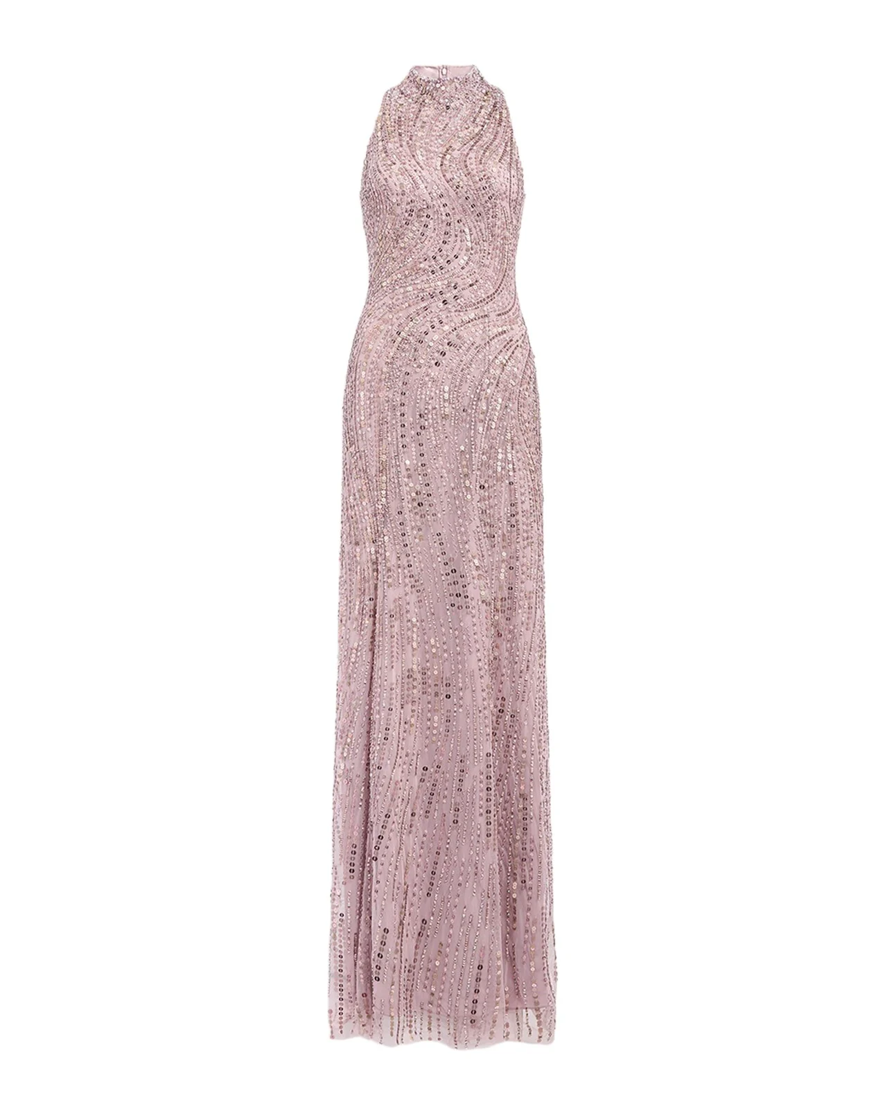 Cosmea Sequined Halter Gown Cosmea Sequined Halter Gown