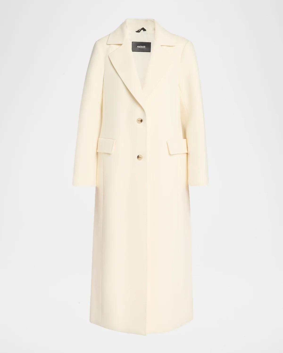 Corazon Semi-Fitted Wool Coat Corazon Semi-Fitted Wool Coat