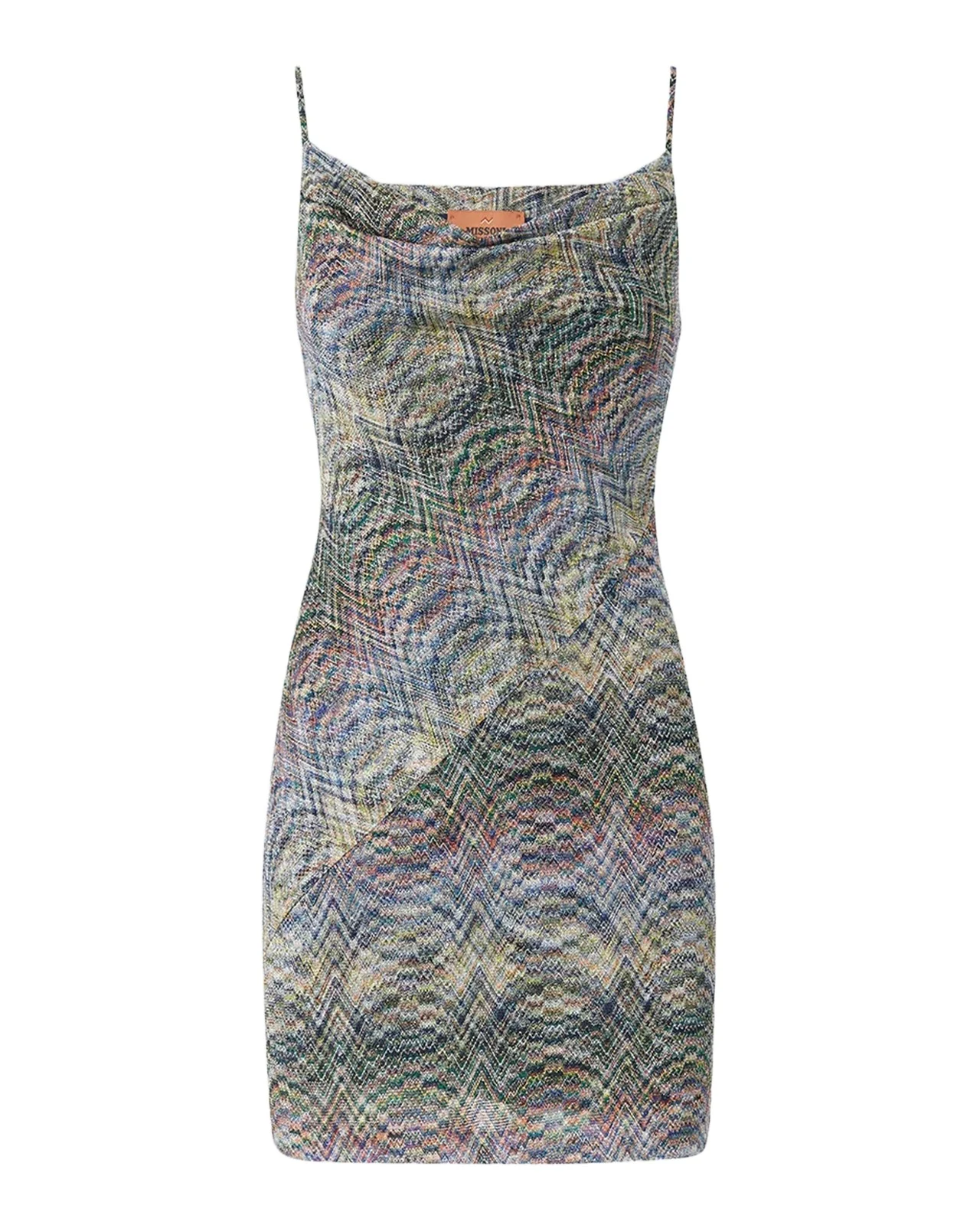 Missoni Space-Dye Metallic Knit Sleeveless Mini Dress