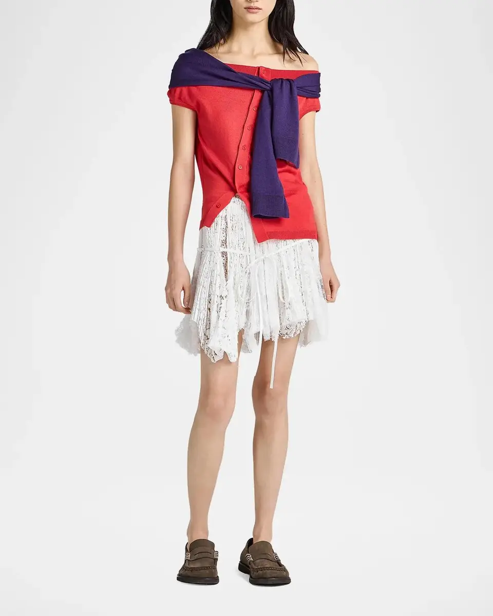 JW Anderson Off-The-Shoulder Sweater Tank | Thumbnail 2 JW Anderson Off-The-Shoulder Sweater Tank | Thumbnail 2