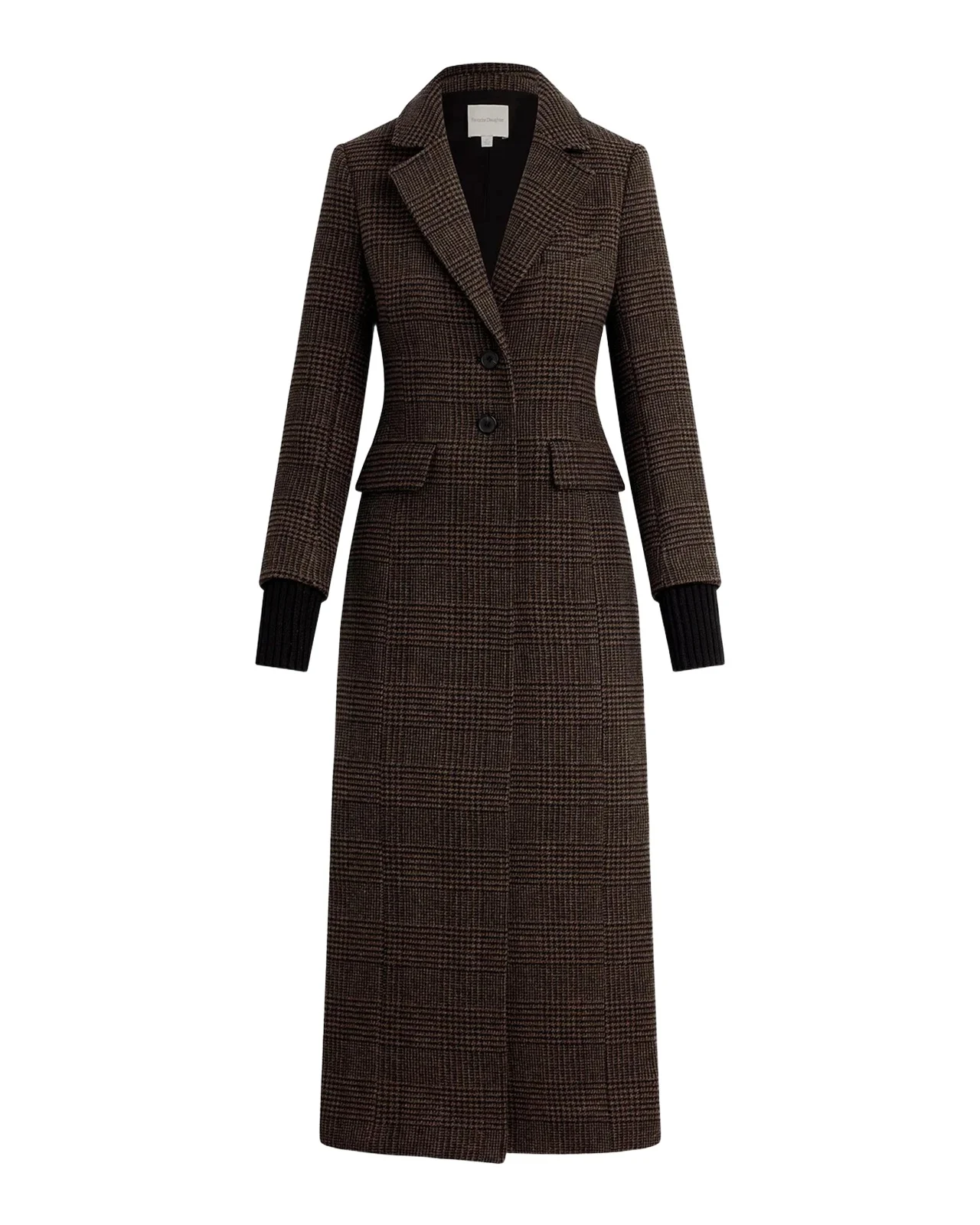 The City Houndstooth Plaid Coat The City Houndstooth Plaid Coat