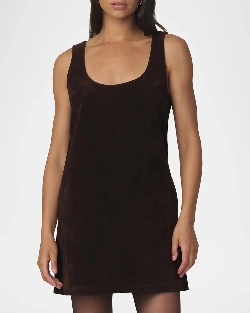 Joe's Jeans The Scoopneck Faux-Suede Mini Dress | Thumbnail 4 Joe's Jeans The Scoopneck Faux-Suede Mini Dress | Thumbnail 4