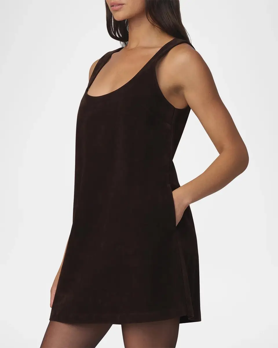 Joe's Jeans The Scoopneck Faux-Suede Mini Dress | Thumbnail 6 Joe's Jeans The Scoopneck Faux-Suede Mini Dress | Thumbnail 6