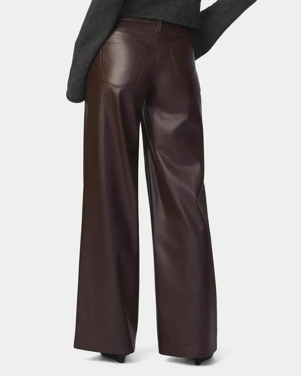 Joe's Jeans Lou Lou Faux-Leather Wide-Leg Jeans | Thumbnail 3 Joe's Jeans Lou Lou Faux-Leather Wide-Leg Jeans | Thumbnail 3