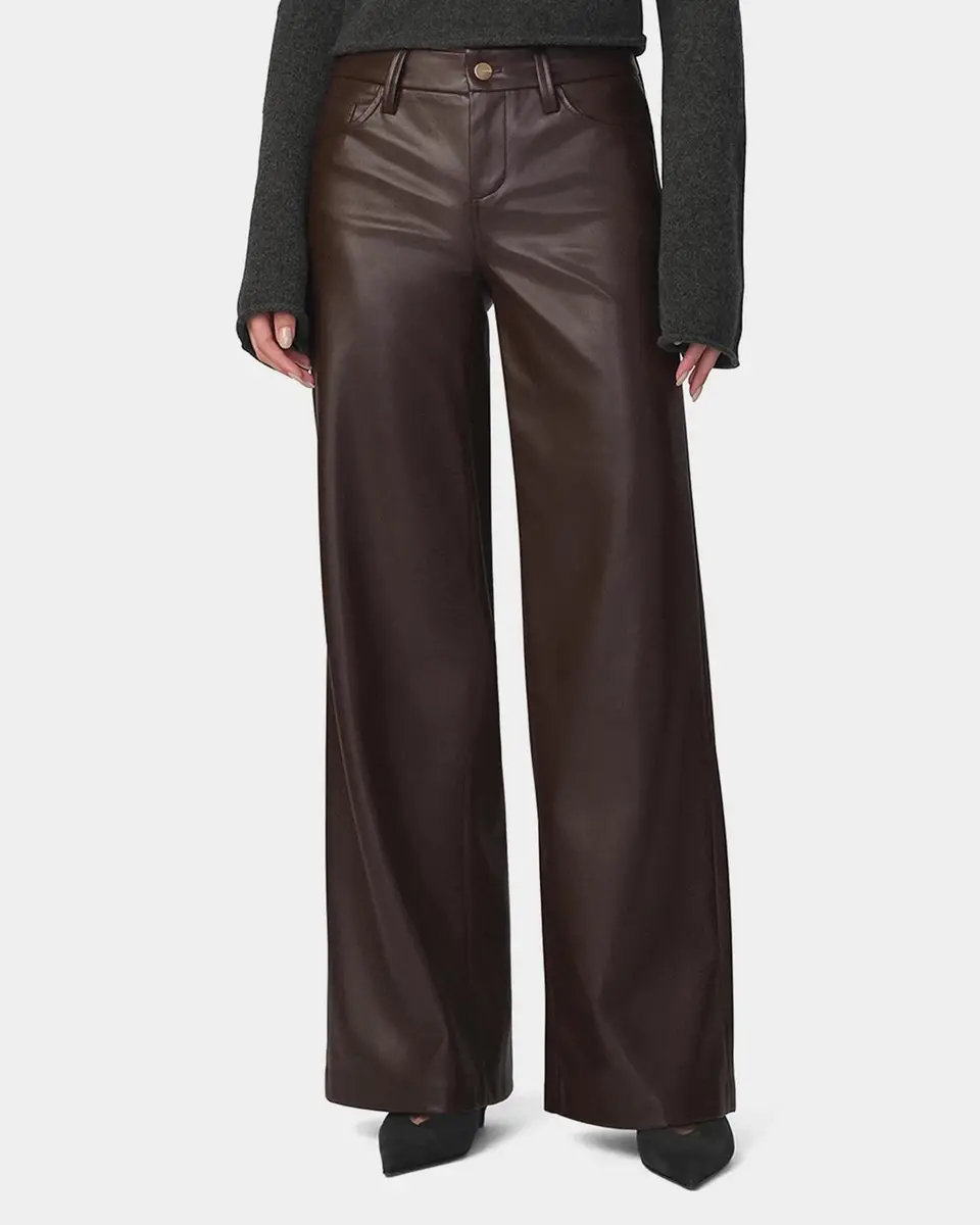 Joe's Jeans Lou Lou Faux-Leather Wide-Leg Jeans | Thumbnail 4 Joe's Jeans Lou Lou Faux-Leather Wide-Leg Jeans | Thumbnail 4