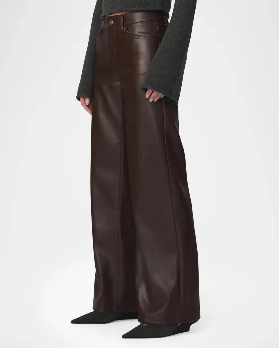 Joe's Jeans Lou Lou Faux-Leather Wide-Leg Jeans | Thumbnail 6 Joe's Jeans Lou Lou Faux-Leather Wide-Leg Jeans | Thumbnail 6
