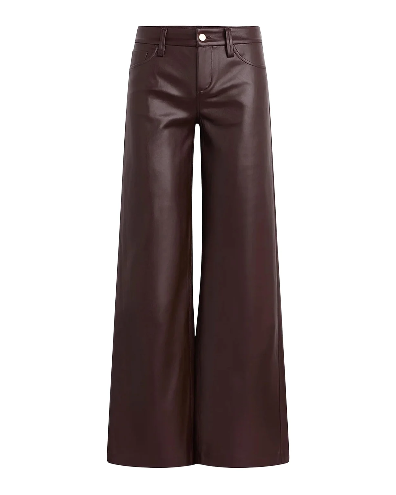 Lou Lou Faux-Leather Wide-Leg Jeans Lou Lou Faux-Leather Wide-Leg Jeans