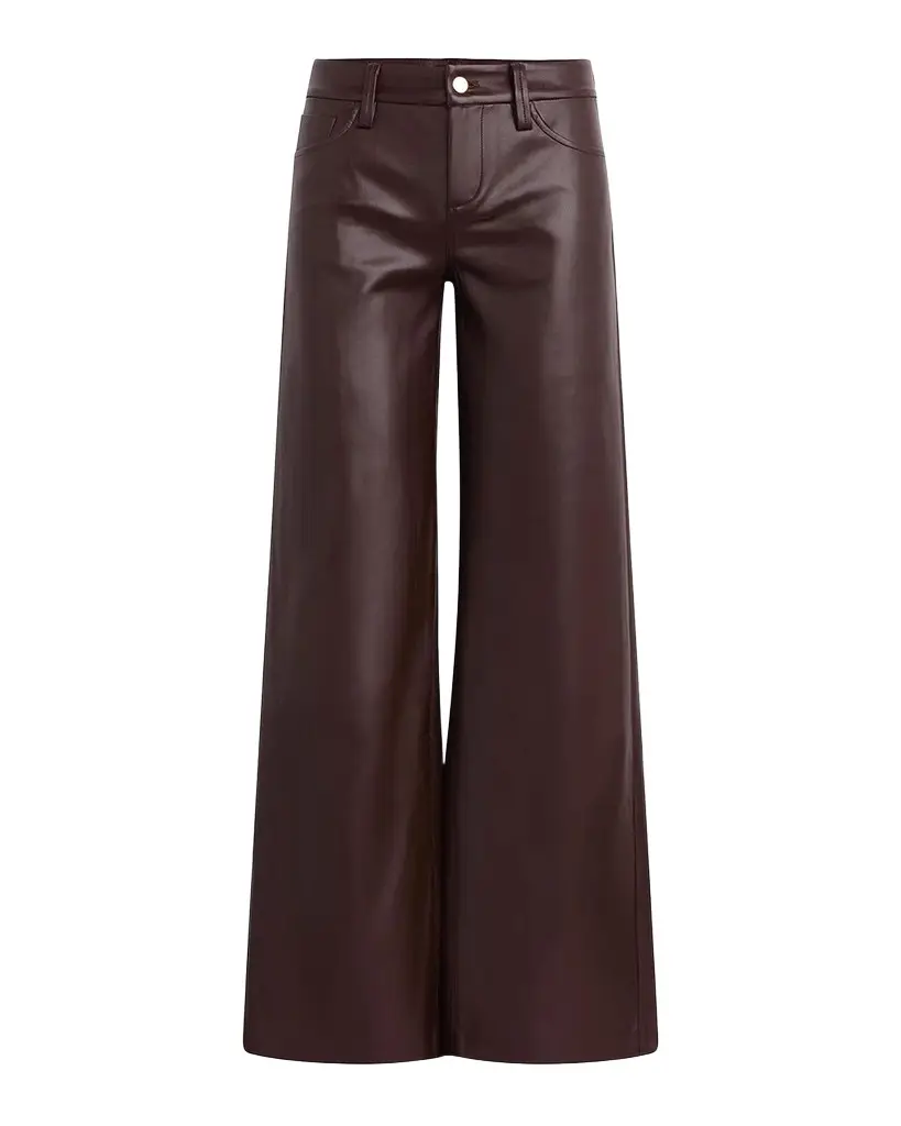Lou Lou Faux-Leather Wide-Leg Jeans Lou Lou Faux-Leather Wide-Leg Jeans