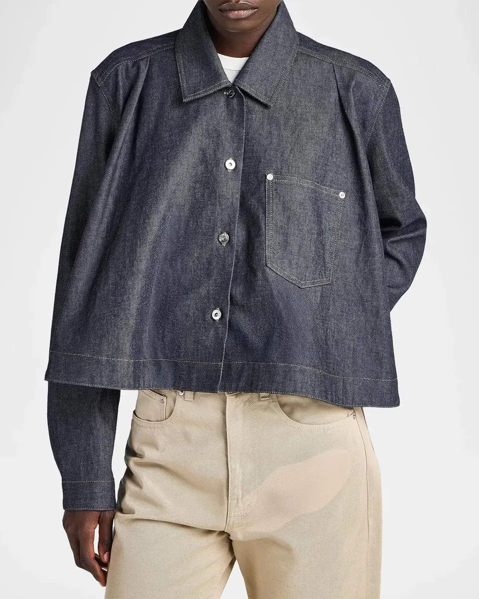 JW Anderson Flare-Hem Denim Shirt | Thumbnail 3 JW Anderson Flare-Hem Denim Shirt | Thumbnail 3