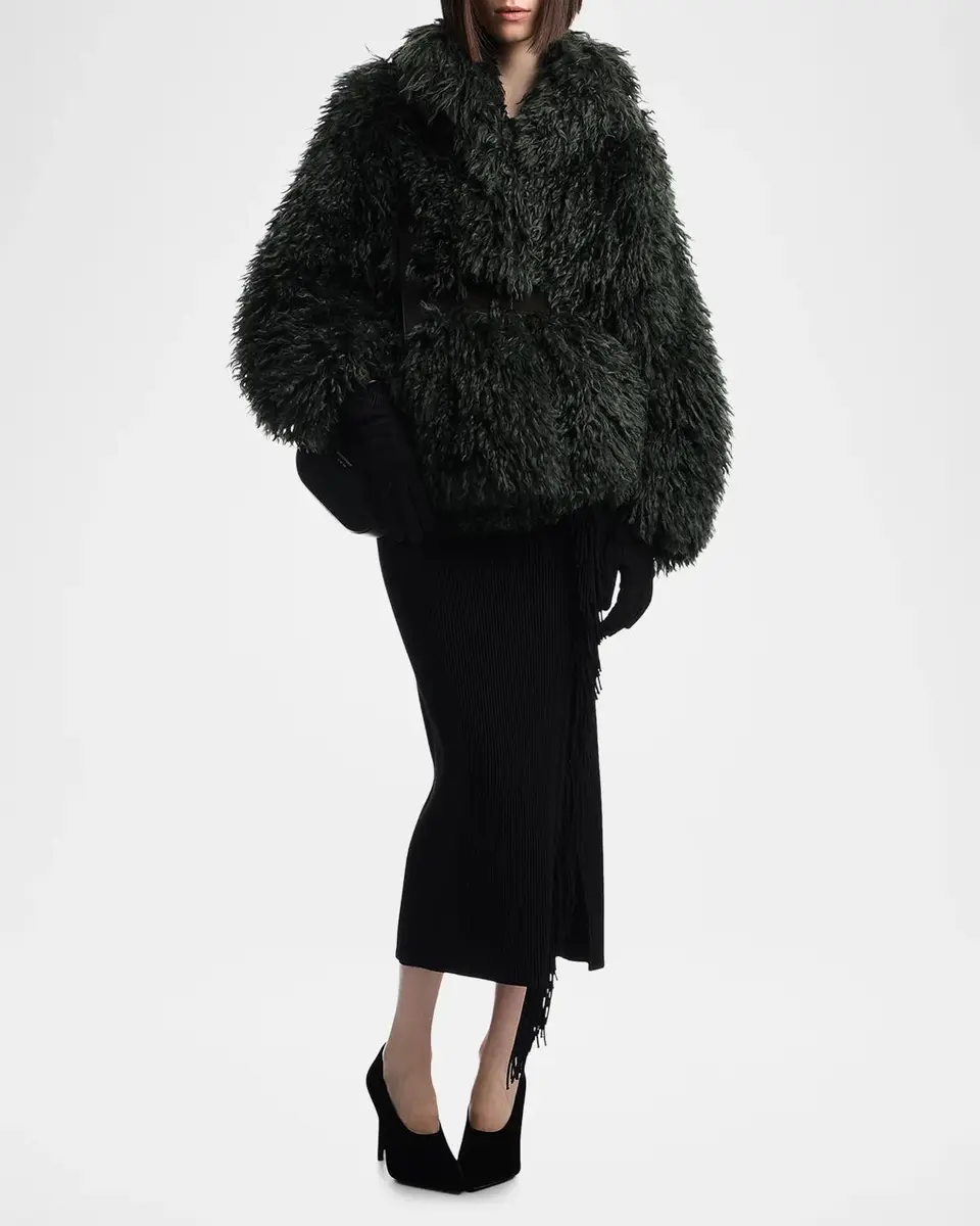Emporio Armani Faux-Fur Blouson Jacket | Thumbnail 2 Emporio Armani Faux-Fur Blouson Jacket | Thumbnail 2