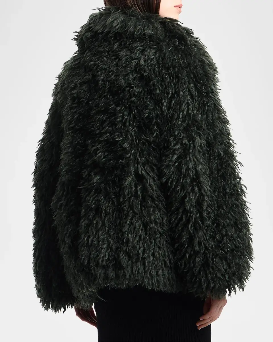 Emporio Armani Faux-Fur Blouson Jacket | Thumbnail 3 Emporio Armani Faux-Fur Blouson Jacket | Thumbnail 3