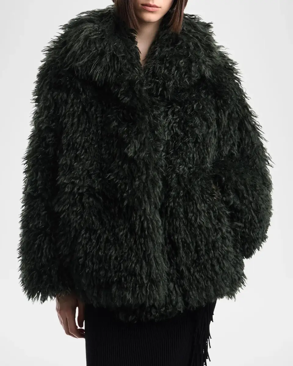 Emporio Armani Faux-Fur Blouson Jacket | Thumbnail 4 Emporio Armani Faux-Fur Blouson Jacket | Thumbnail 4