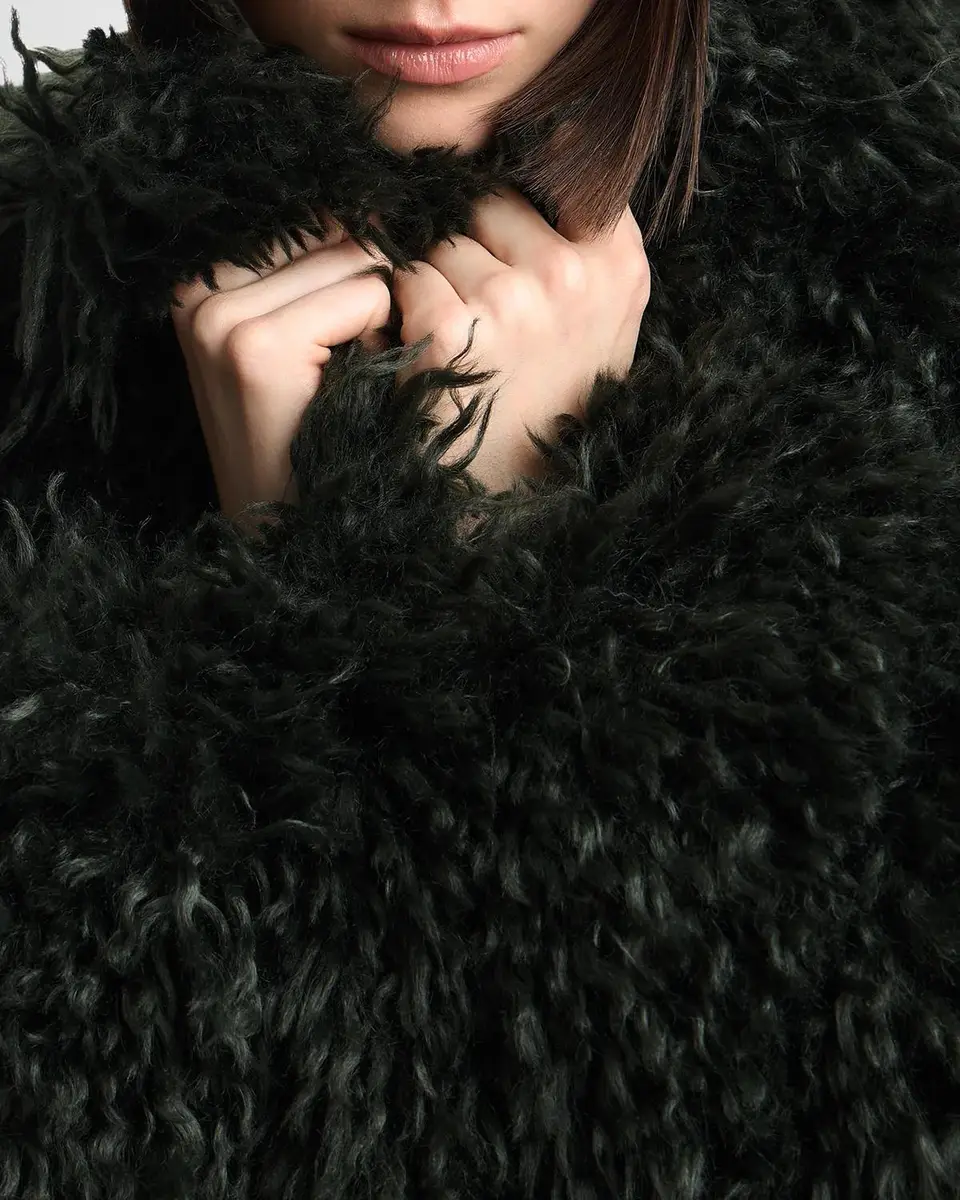 Emporio Armani Faux-Fur Blouson Jacket | Thumbnail 5 Emporio Armani Faux-Fur Blouson Jacket | Thumbnail 5