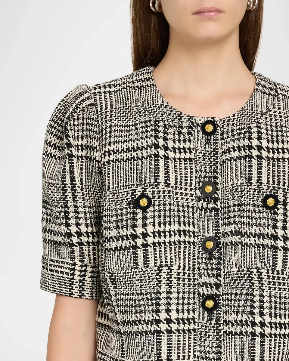 L'Agence Allegra Short-Sleeve Cropped Jacket | Thumbnail 5 L'Agence Allegra Short-Sleeve Cropped Jacket | Thumbnail 5