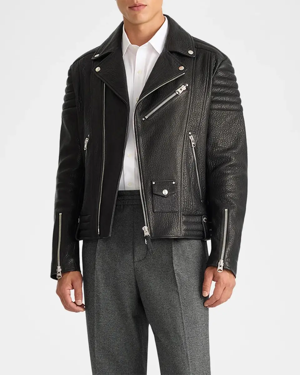 Mackage Men's Kenneth Leather Moto Jacket | Thumbnail 4 Mackage Men's Kenneth Leather Moto Jacket | Thumbnail 4