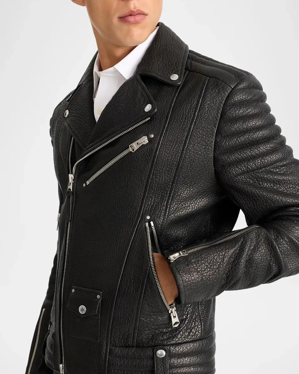 Mackage Men's Kenneth Leather Moto Jacket | Thumbnail 6 Mackage Men's Kenneth Leather Moto Jacket | Thumbnail 6