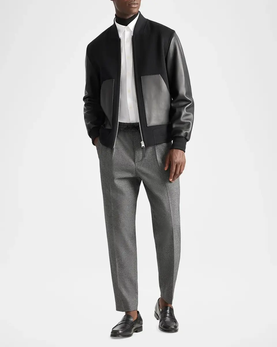 Mackage Men's Tripp Wool Bomber Jacket | Thumbnail 2 Mackage Men's Tripp Wool Bomber Jacket | Thumbnail 2