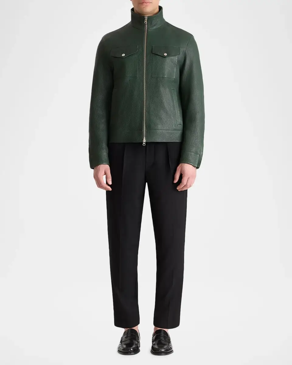 Mackage Men's Otto Pebble Leather Jacket | Thumbnail 2