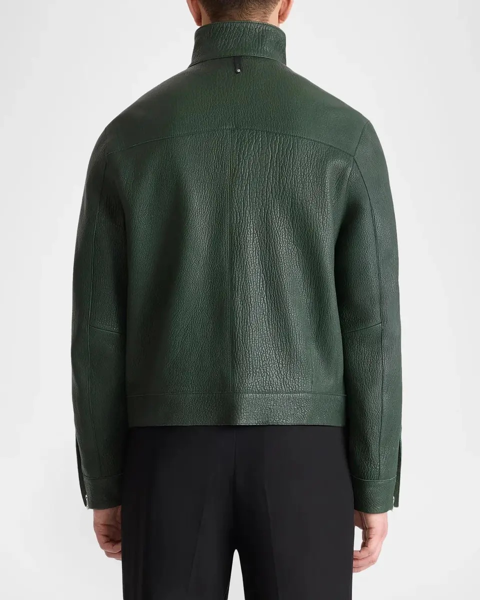 Mackage Men's Otto Pebble Leather Jacket | Thumbnail 3