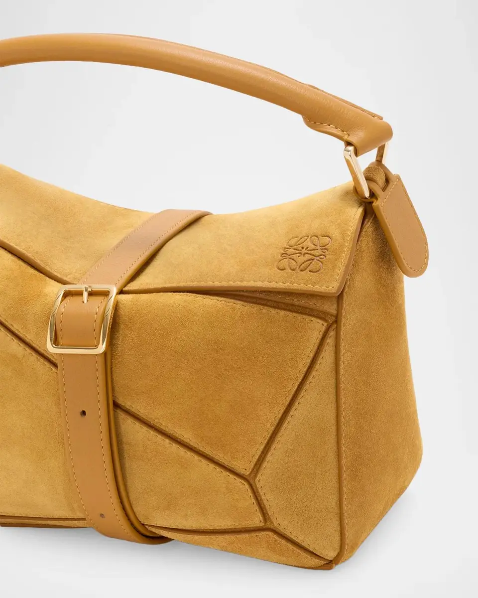 Loewe Small Puzzle Suede Top Handle Bag | Thumbnail 6 Loewe Small Puzzle Suede Top Handle Bag | Thumbnail 6