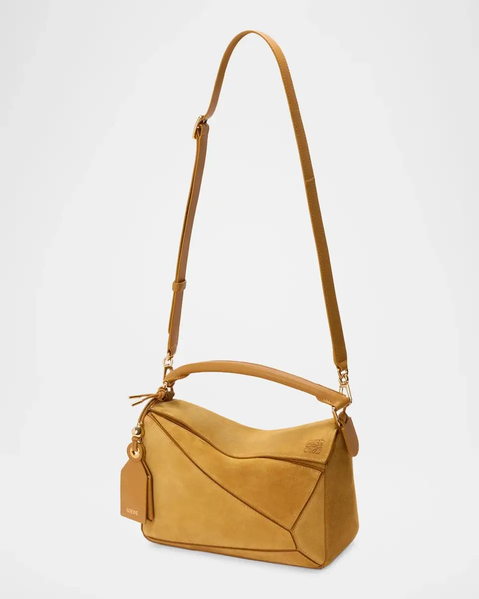 Loewe Small Puzzle Suede Top Handle Bag | Thumbnail 7 Loewe Small Puzzle Suede Top Handle Bag | Thumbnail 7