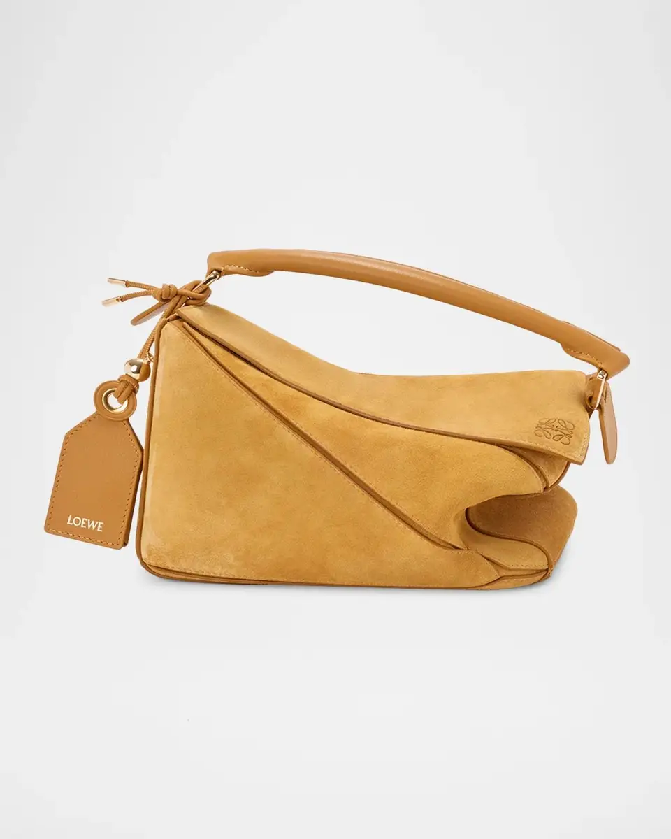 Loewe Small Puzzle Suede Top Handle Bag | Thumbnail 9 Loewe Small Puzzle Suede Top Handle Bag | Thumbnail 9