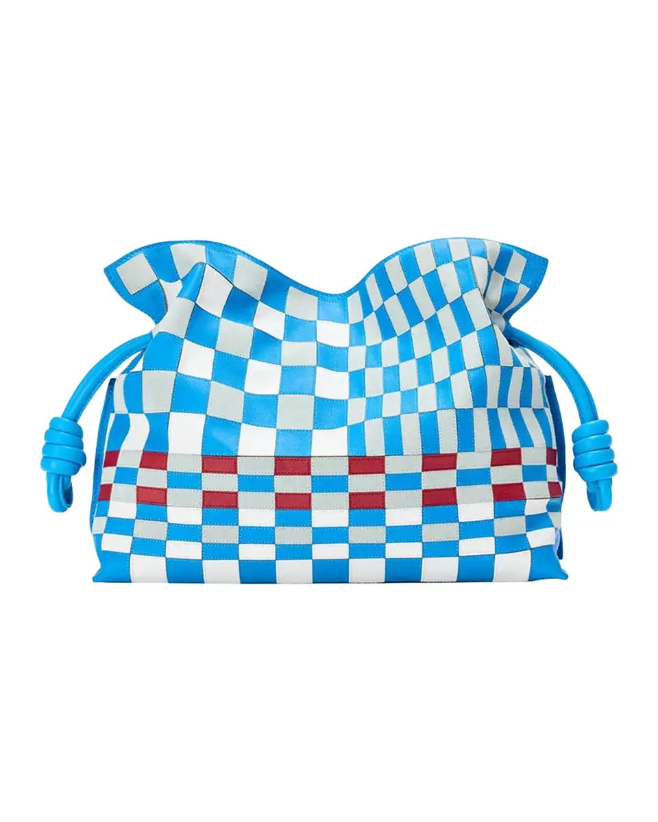Loewe Flamenco Checkerboard Leather Clutch Bag | Thumbnail 2 Loewe Flamenco Checkerboard Leather Clutch Bag | Thumbnail 2