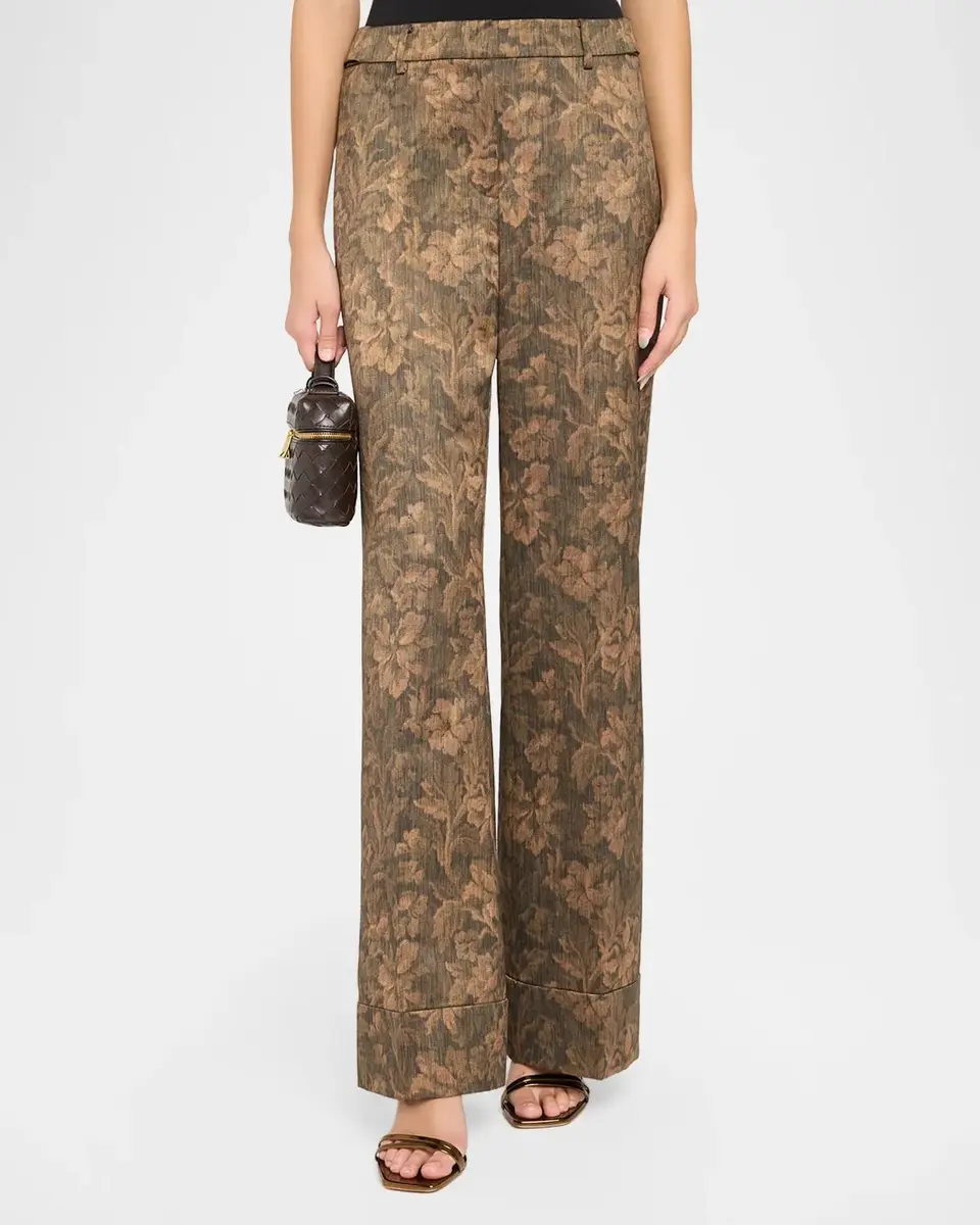 Kobi Halperin Melanie Floral Flare-Leg Pants | Thumbnail 4 Kobi Halperin Melanie Floral Flare-Leg Pants | Thumbnail 4
