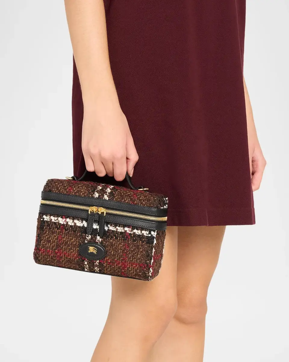 Burberry Check Canvas Vanity Bag | Thumbnail 2 Burberry Check Canvas Vanity Bag | Thumbnail 2