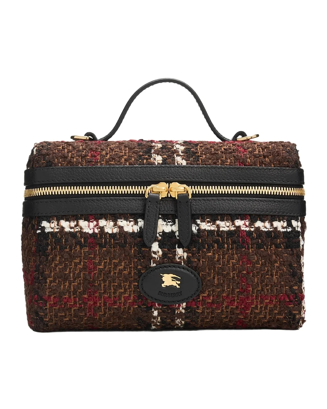 Burberry Check Canvas Vanity Bag
