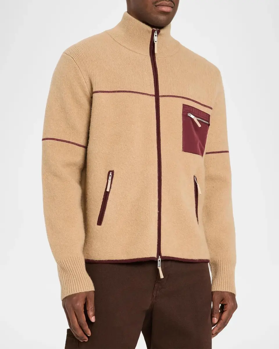 Guest In Residence Louis Felted Wool-Cashmere Zip-Front Jacket | Thumbnail 4 Guest In Residence Louis Felted Wool-Cashmere Zip-Front Jacket | Thumbnail 4