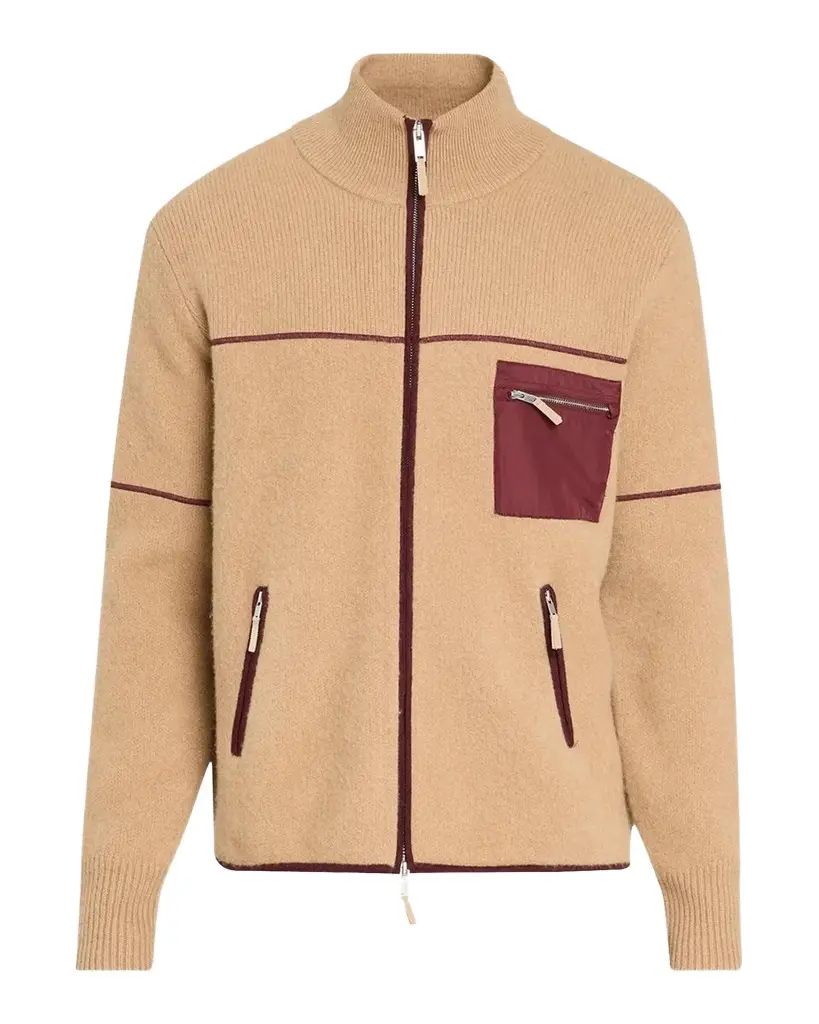Louis Felted Wool-Cashmere Zip-Front Jacket Louis Felted Wool-Cashmere Zip-Front Jacket