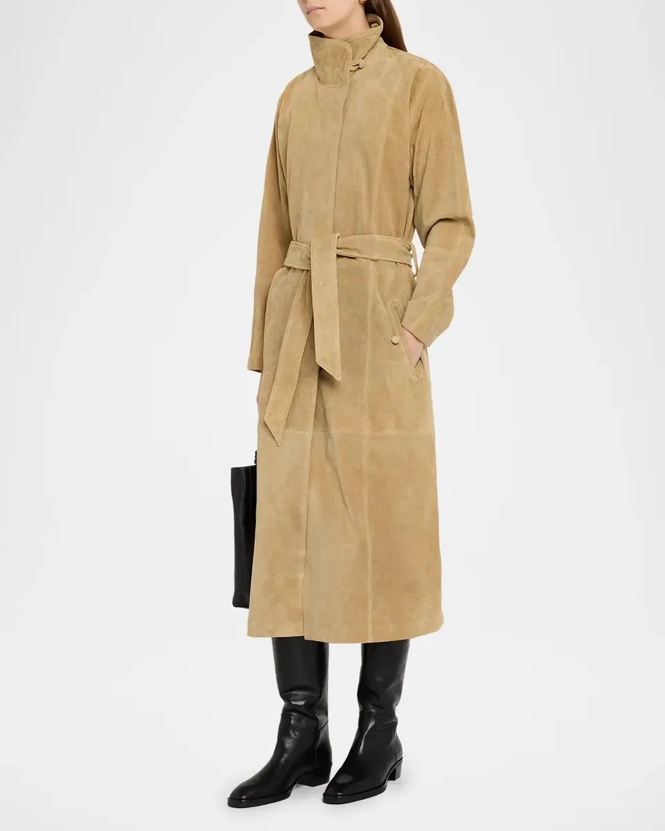 rag & bone Marlene Suede Trench Coat | Thumbnail 4 rag & bone Marlene Suede Trench Coat | Thumbnail 4