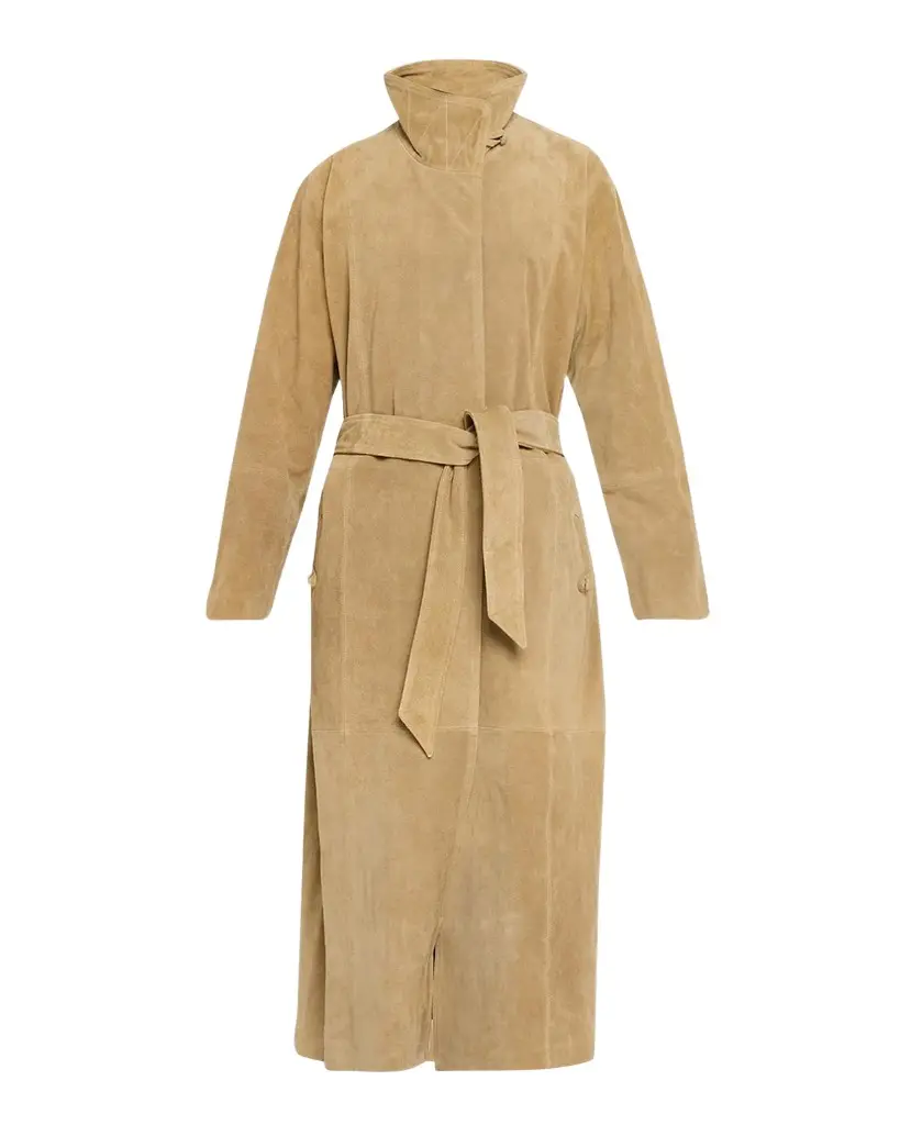 rag & bone Marlene Suede Trench Coat