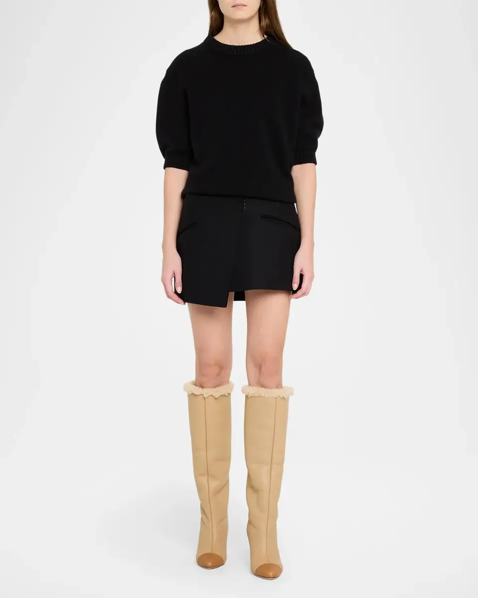 Odissì 80mm Lia Shearling-Lined Leather Knee-High Boots | Thumbnail 3 Odissì 80mm Lia Shearling-Lined Leather Knee-High Boots | Thumbnail 3