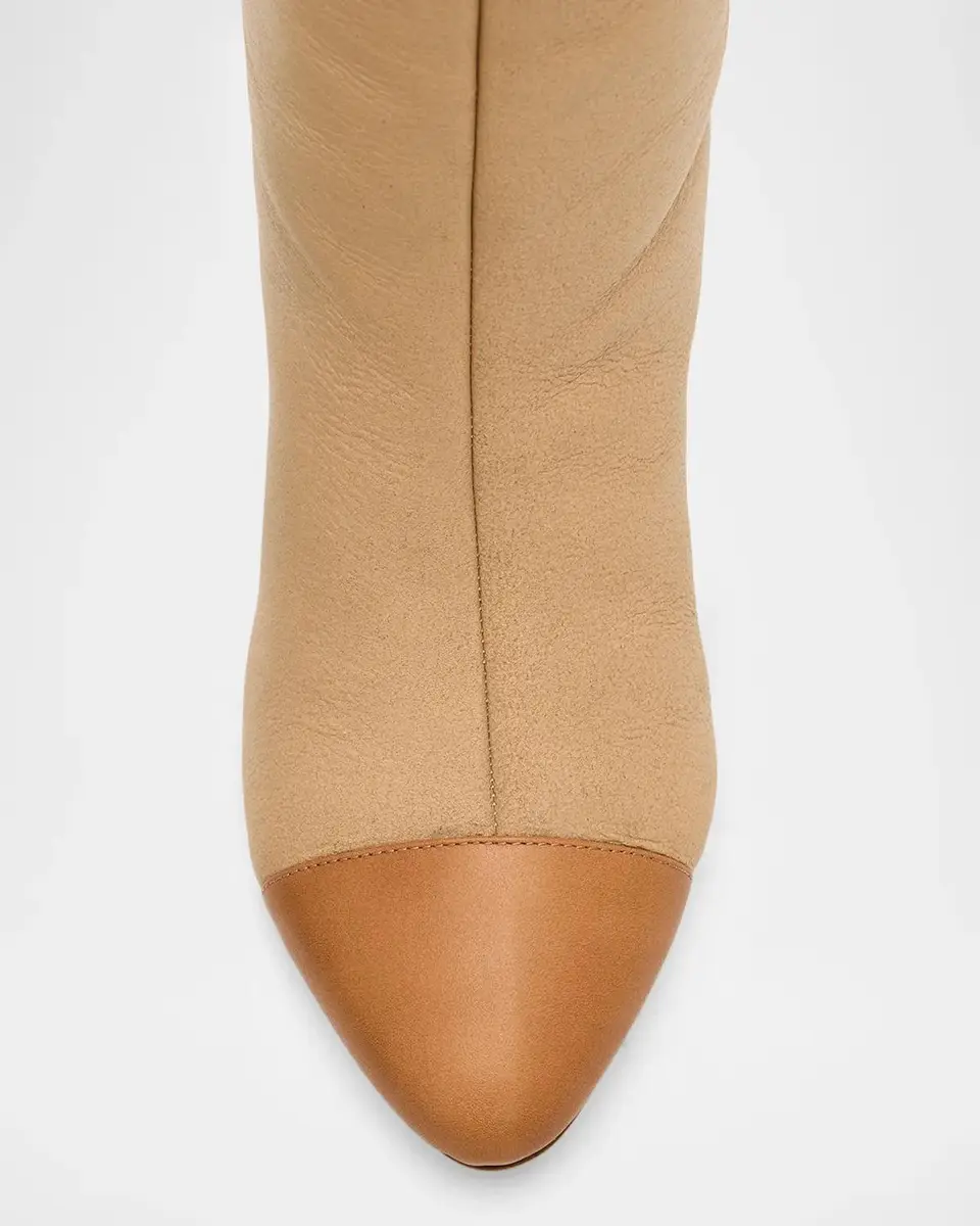 Odissì 80mm Lia Shearling-Lined Leather Knee-High Boots | Thumbnail 6 Odissì 80mm Lia Shearling-Lined Leather Knee-High Boots | Thumbnail 6