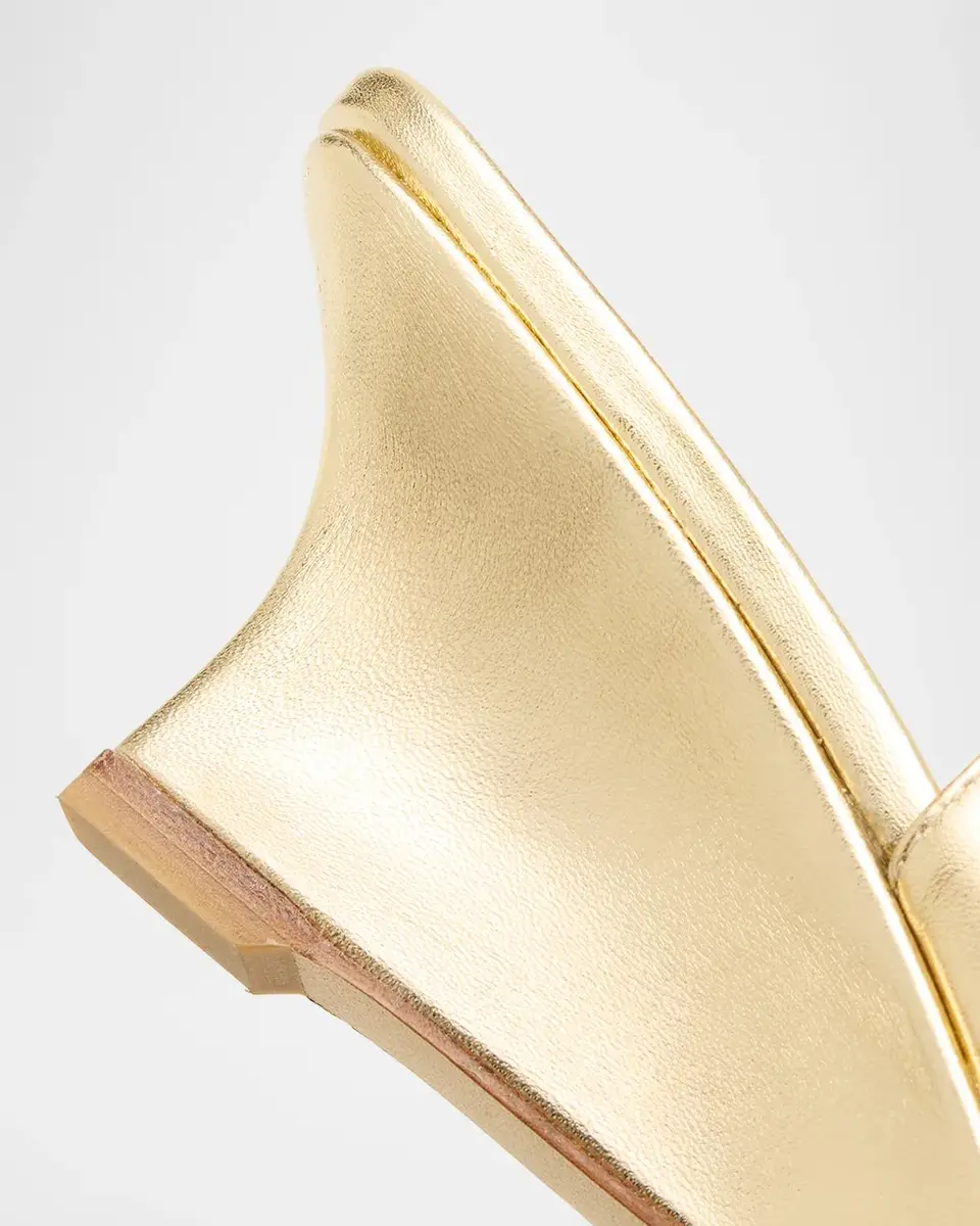 Stuart Weitzman Vinnie 50MM Leather Wedge Slingback Pumps | Thumbnail 5 Stuart Weitzman Vinnie 50MM Leather Wedge Slingback Pumps | Thumbnail 5