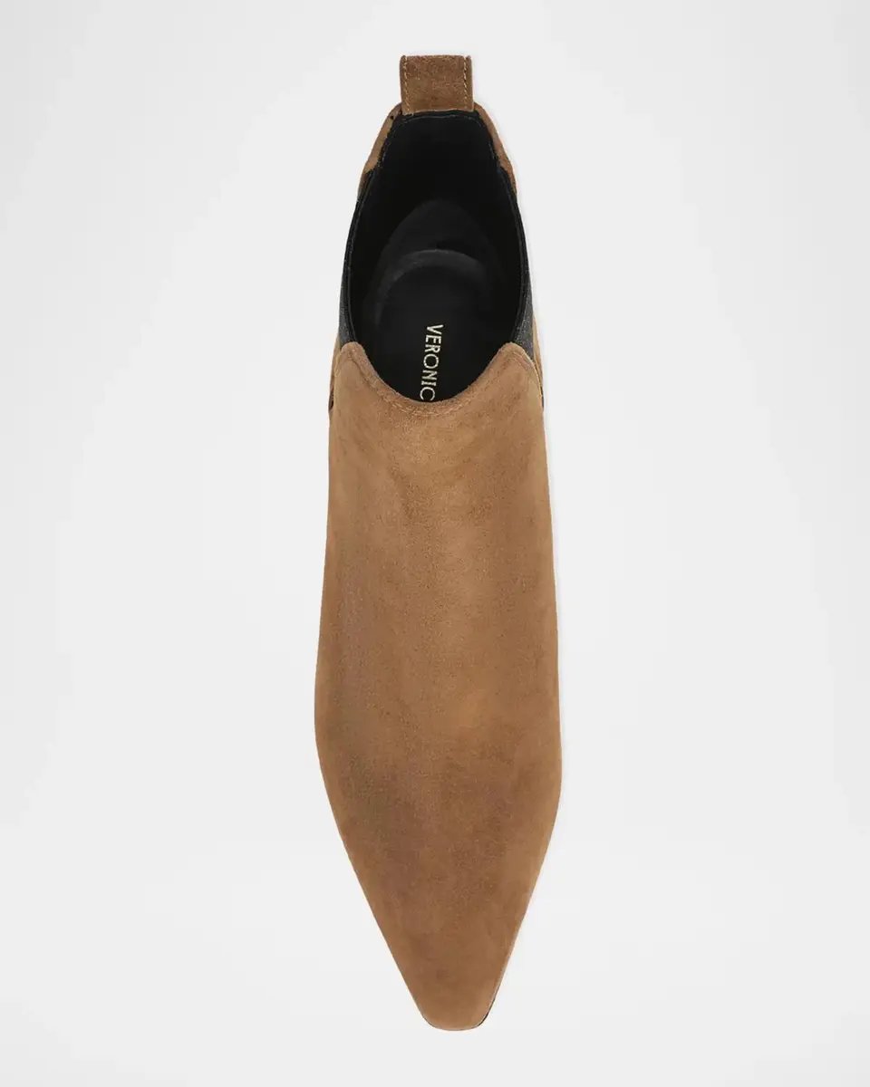 Veronica Beard Astra Suede Ankle Boots | Thumbnail 3 Veronica Beard Astra Suede Ankle Boots | Thumbnail 3