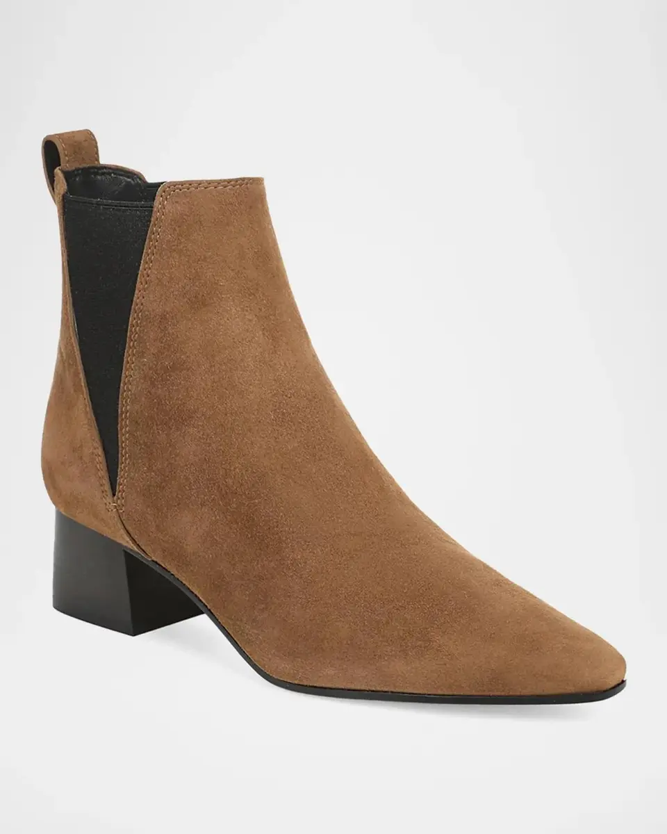 Veronica Beard Astra Suede Ankle Boots | Thumbnail 4 Veronica Beard Astra Suede Ankle Boots | Thumbnail 4
