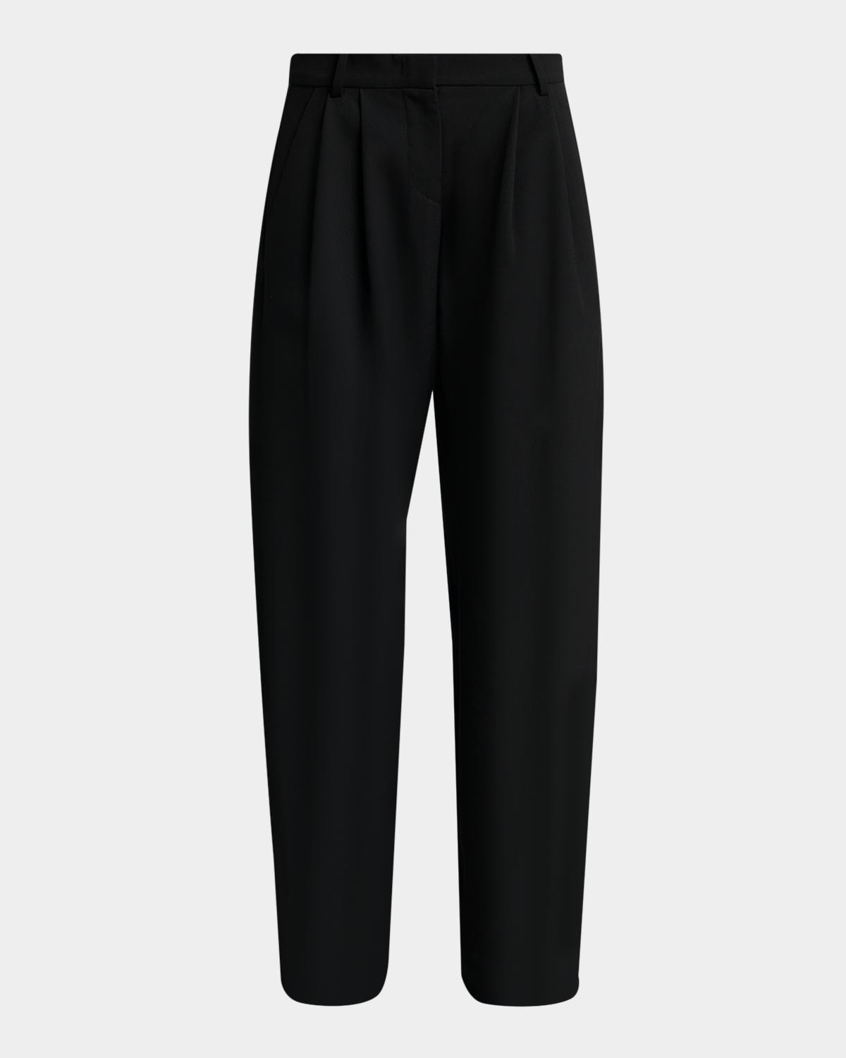 Isabel Marant Lyda Pleated Straight-Leg Trousers