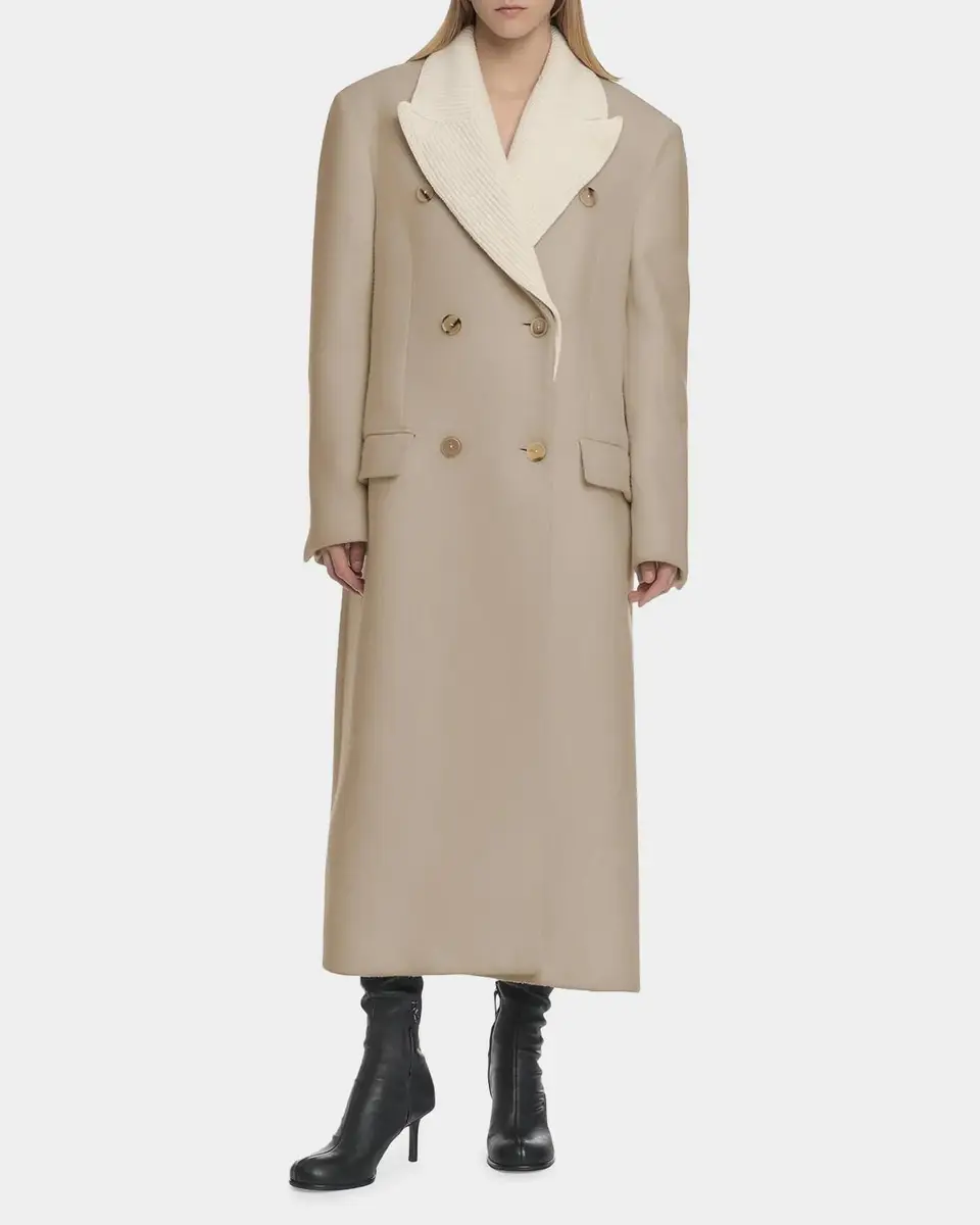 Malo Virgin Wool-Blend Double-Breasted Coat | Thumbnail 2 Malo Virgin Wool-Blend Double-Breasted Coat | Thumbnail 2
