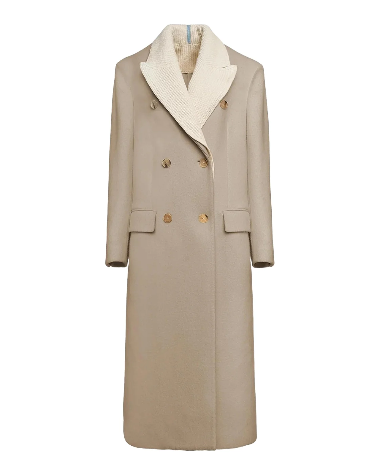 Virgin Wool-Blend Double-Breasted Coat Virgin Wool-Blend Double-Breasted Coat