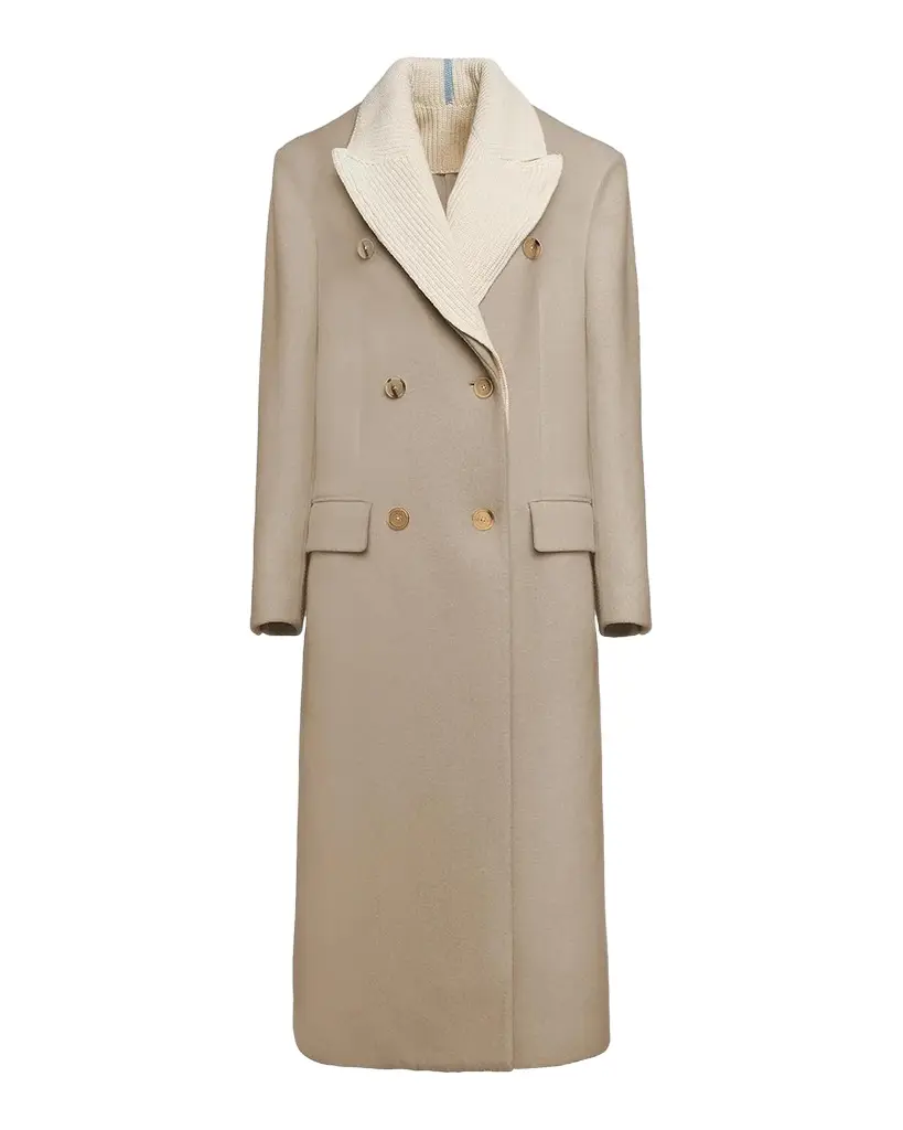 Malo Virgin Wool-Blend Double-Breasted Coat