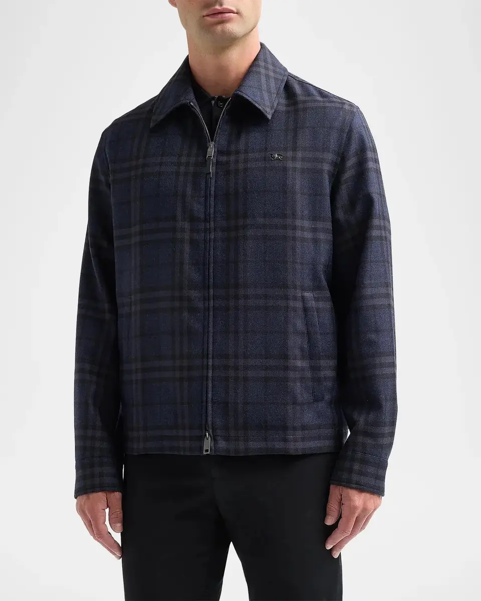 Burberry Men's Bloomsbury Check Nylon Jacket | Thumbnail 4