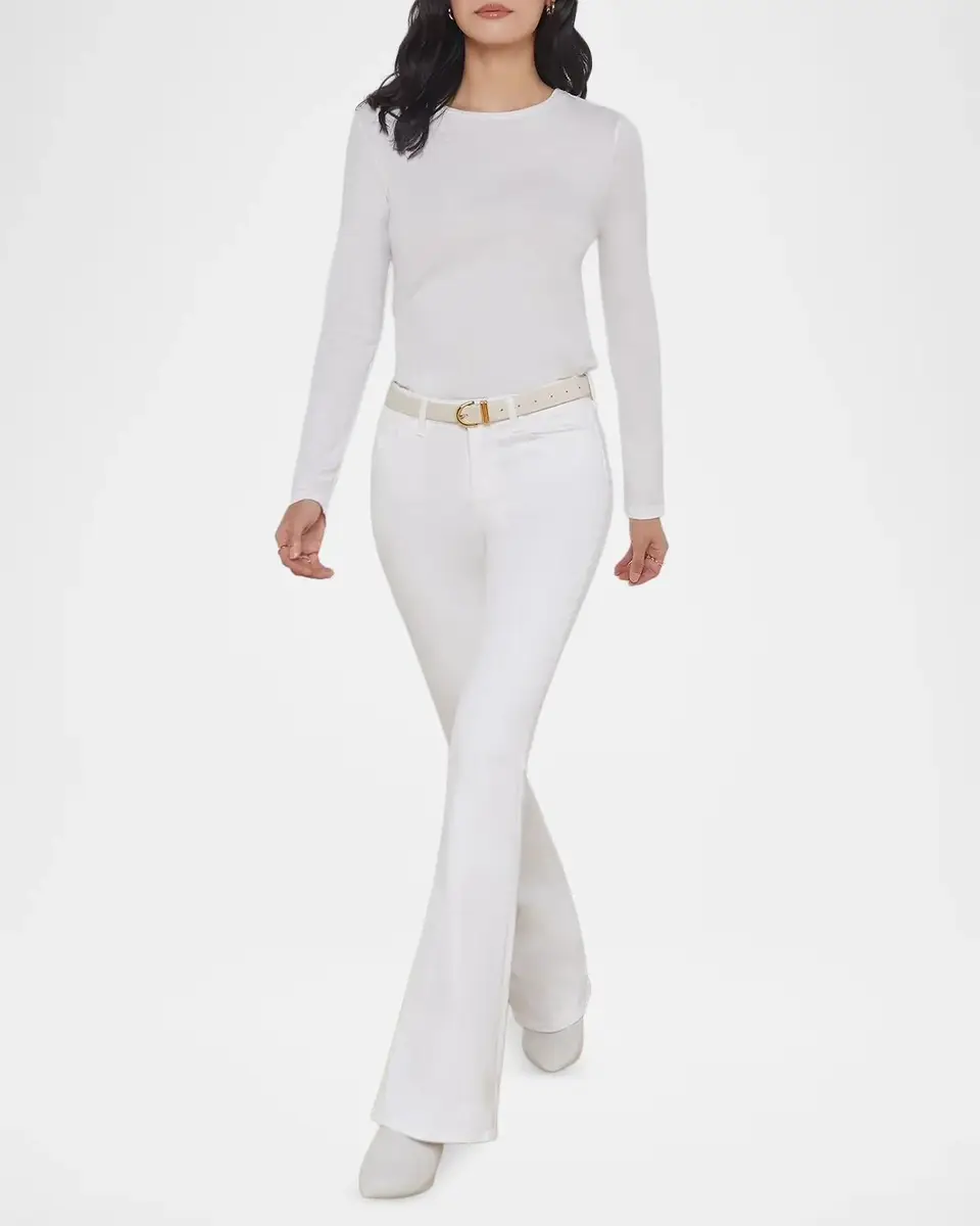 L'Agence Tess Rib-Knit Crewneck T-Shirt | Thumbnail 2 L'Agence Tess Rib-Knit Crewneck T-Shirt | Thumbnail 2